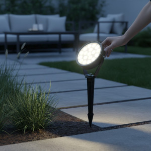 Spot LED exterior 9W, model Lollipop, 6400K, lumina rece