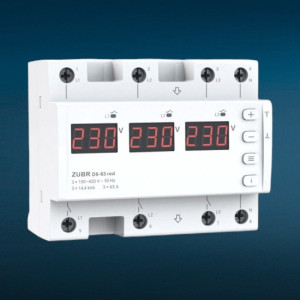 ZUBR RELEU TENSIUNE TRIFAZIC D6-63 RED 63A