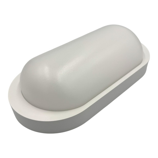 Aplica LED BAT Ovala 18W=162W, 3000K, lumina calda, cu protectie IP65