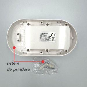 Aplica LED BAT Ovala 18W=162W, 3000K, lumina calda, cu protectie IP65