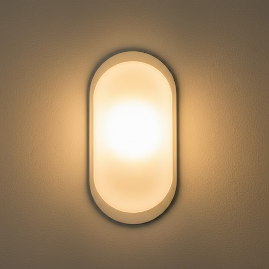 Aplica LED BAT Ovala 18W=162W, 3000K, lumina calda, cu protectie IP65