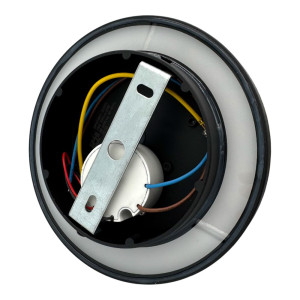 Aplica LED Perete Biscuit  fi150, 12W 3000K, lumina calda, cu protectie IP65