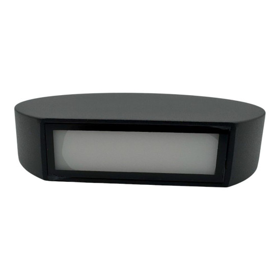 Aplica LED Perete Semicerc  fi135, 7W, 6000K, lumina rece, cu protectie IP65