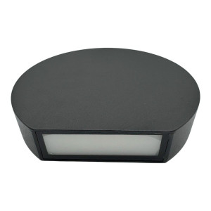 Aplica LED Perete Semicerc   fi135, 7W 3000K, lumina calda, cu protectie IP65