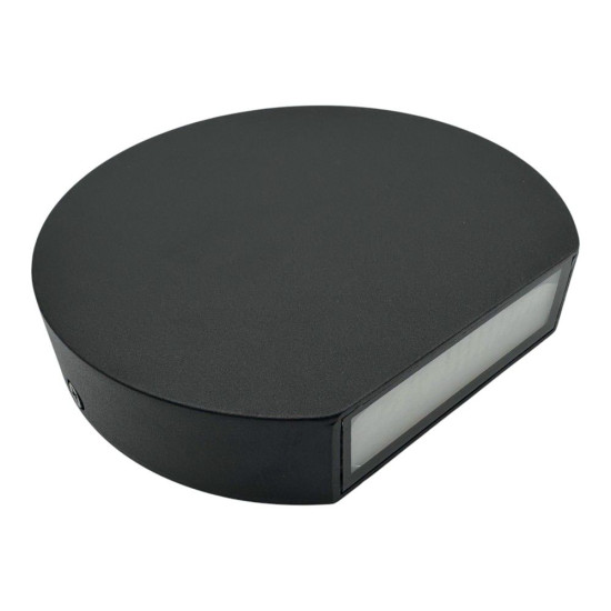 Aplica LED Perete Semicerc  fi135, 7W, 6000K, lumina rece, cu protectie IP65