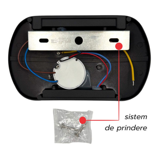 Aplica LED Perete Mouse (5W+5W) 184x110mm, 10W, 3000K, lumina calda, cu protectie IP65