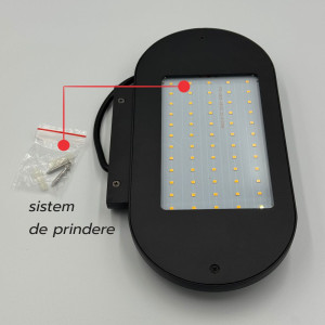 Aplica LED Perete 300x160mm 12W=108W, 6000K, lumina rece, cu protectie IP65