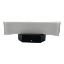 Aplica LED de exterior concava Neagra, 24W=160W, 3000K, lumina calda, 2160Lm, IP65