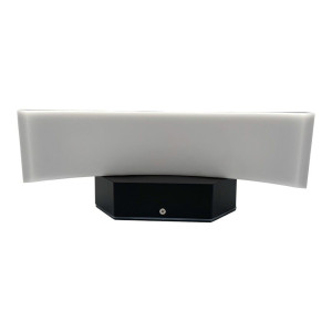 Aplica LED de exterior concava Neagra, 24W=160W, 3000K, lumina calda, 2160Lm, IP65