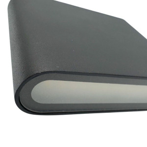 Aplica LED de exterior extra-plata, 6W=40W, 3000K, lumina calda, 540Lm, IP65