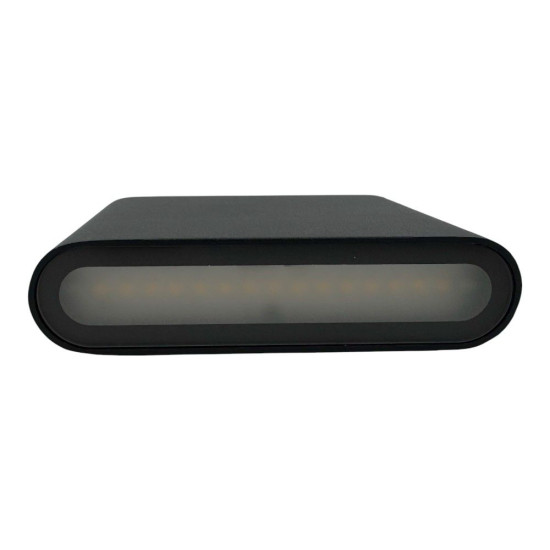 Aplica LED de exterior extra-plata, 6W=40W, 3000K, lumina calda, 540Lm, IP65