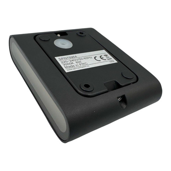 Aplica LED de exterior extra-plata, 6W=40W, 3000K, lumina calda, 540Lm, IP65