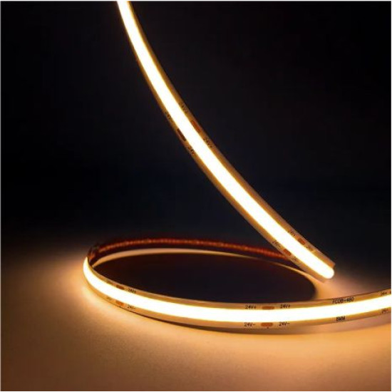 BANDĂ LED FCOB 10W/m LUMINĂ CALDĂ 5m/Rolă