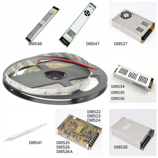 Banda LED 12V 4.8W/M 60LED/M IP65 R2835 3000K - rola de 5m