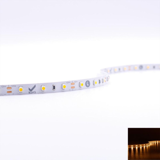 Banda LED 12V, 14.4W/M 60LED/m, IP20, R5050 3000K - rola 5m