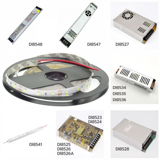 Banda LED 12V, 14.4W/M 60LED/m, IP20, R5050 3000K - rola 5m