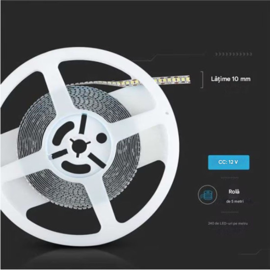 Banda LED 2835 240LED/m 18W/m 4000K 12V
