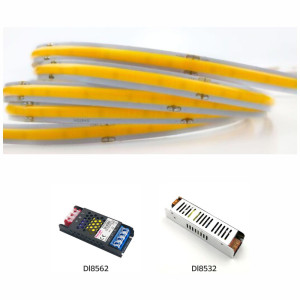 Banda LED COB 300LED/m 12W/m IP20 3000K 12V