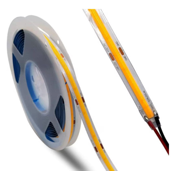 Banda LED COB 300LED/m 12W/m IP20 3000K 12V