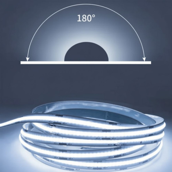 Banda LED COB 300LED/m 12W/m IP20 6000K 12V