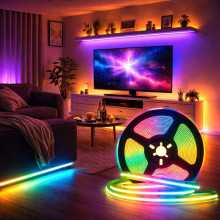 BANDA LED COB RGB 672 LED/m 21W/m 24V (5m/rola)