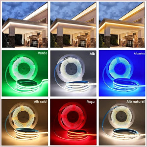 BANDA LED COB 15W/m RGB 5m/Rola