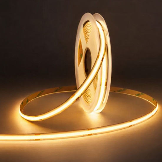 BANDA LED COB 480 LED/m 12W/m 2700K 24V IP67 (5m/rola) PCB 8mm
