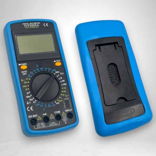 Multimetru digital, afisaj electronic carcasa rezistenta la socuri DT9205A