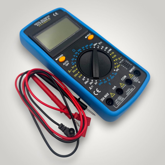 Multimetru digital, afisaj electronic carcasa rezistenta la socuri DT9205A