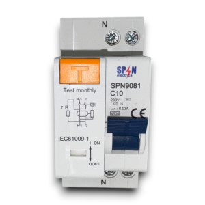 Siguranta automata diferentiala RCBO 1P+N 10A 30mA