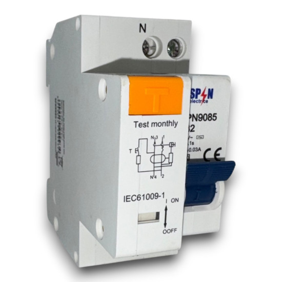 Siguranta automata diferentiala RCBO 1P+N 32A 30mA