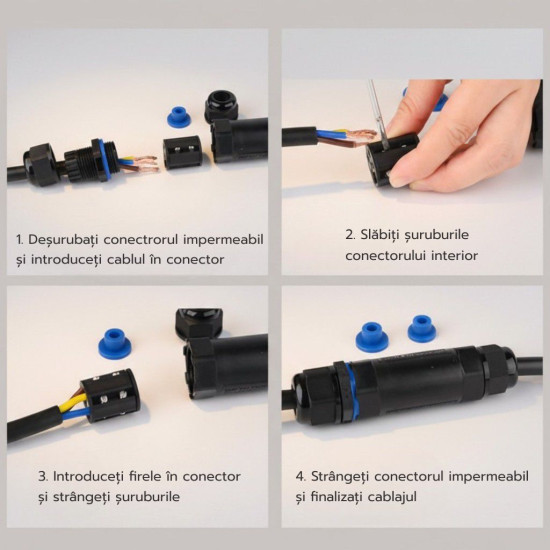 CONECTOR I 3 PINI IP68