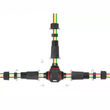 Conector T 3 pini IP68 Conector T 3 pini IP68