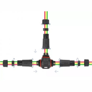 CONECTOR T 3 PINI IP68