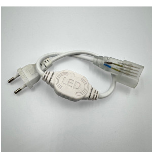 ALIMENTATOR NEON FLEX CU STECHER 220V 14X23MM 9MM PIN