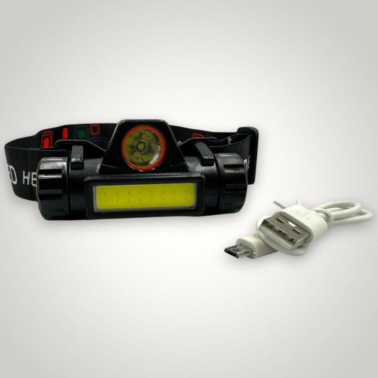 Lanterna led de cap cu acumulator 3W cu incarcare USB