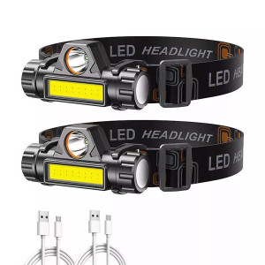 Lanterna led de cap cu acumulator 3W cu incarcare USB