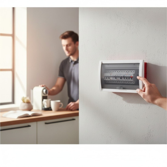 CUTIE SIGURANTE 18P IP40 USA TRANSPARENTA - montaj ingropat VIKO