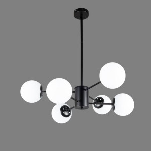 LUSTRA COSMO NEGRU 6XE27 60W 600X680mm