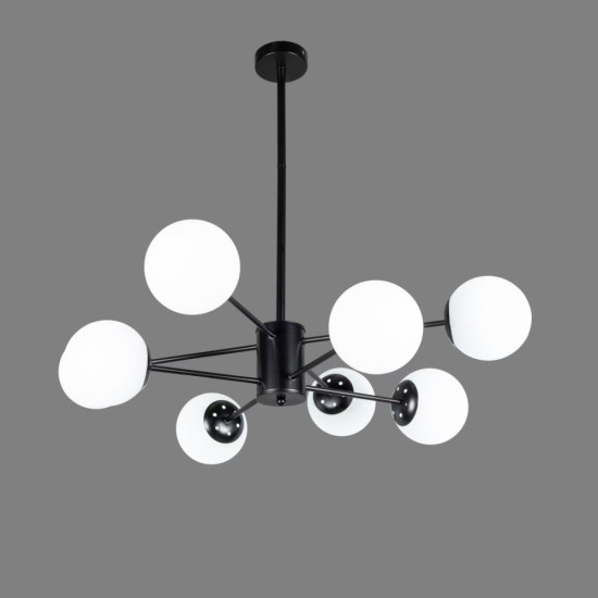 LUSTRA COSMO NEGRU 6XE27 42W 700X200mm