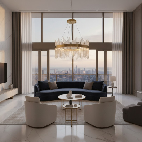 LUSTRA LED PAVO 80W/5600LM 2700K-6500K 600X1200MM CU TELECOMANDA