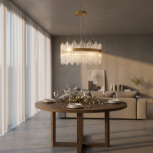 LUSTRA LED PAVO 80W/5600LM 2700K-6500K 600X1200MM CU TELECOMANDA