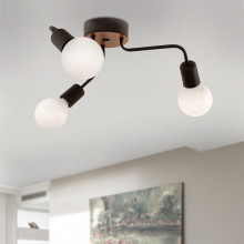 LUSTRA AHTAPOT NEGRU 3XE27 60W