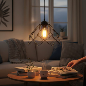 LUSTRA KONTES NEGRU 1XE27 60W