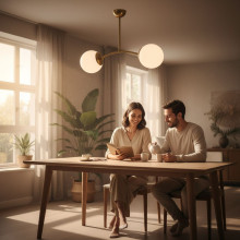 CANDELABRU MARLA ANTIQUE 2XE27 60W