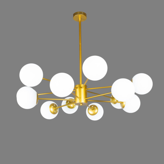 LUSTRA 12 BRATE COSMO GOLD 12xE27 900x680MM IP20