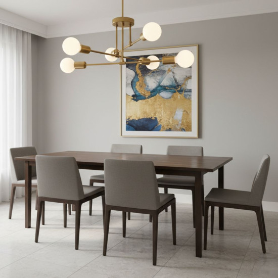 LUSTRA ASTRA CUPRU 6XE27 42W 700X200mm