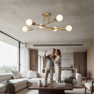 LUSTRA ASTRA CUPRU 6XE27 42W 700X200mm