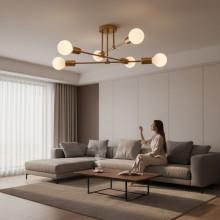 LUSTRA ASTRA CUPRU 6XE27 42W 700X200mm