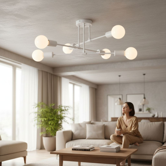 LUSTRA ASTRA ALBA 6XE27 42W 700X200mm